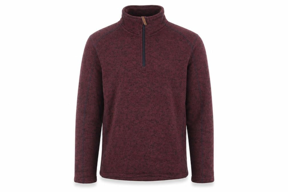 Mens UK M Regular Mountain Warehouse Red 1/2 Zip Sweatshirt
