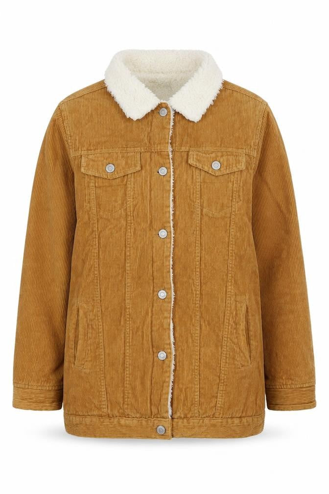 Denim Co. Women's Brown Corduroy Jacket Size 10