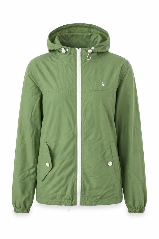 Womens UK Size 8 Regular Jack Wills Green Cotton Blend Jacket