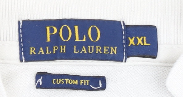 Polo Ralph Lauren Men's White XXL Graphic Polo