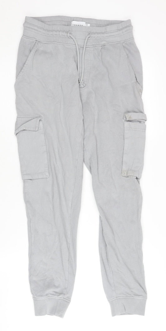 Topman XS Grey Jogger Trousers for Men