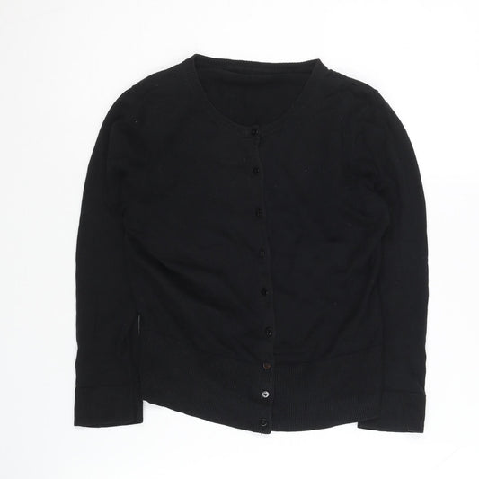 Hobbs Women's Black Silk Cashmere Cardigan S