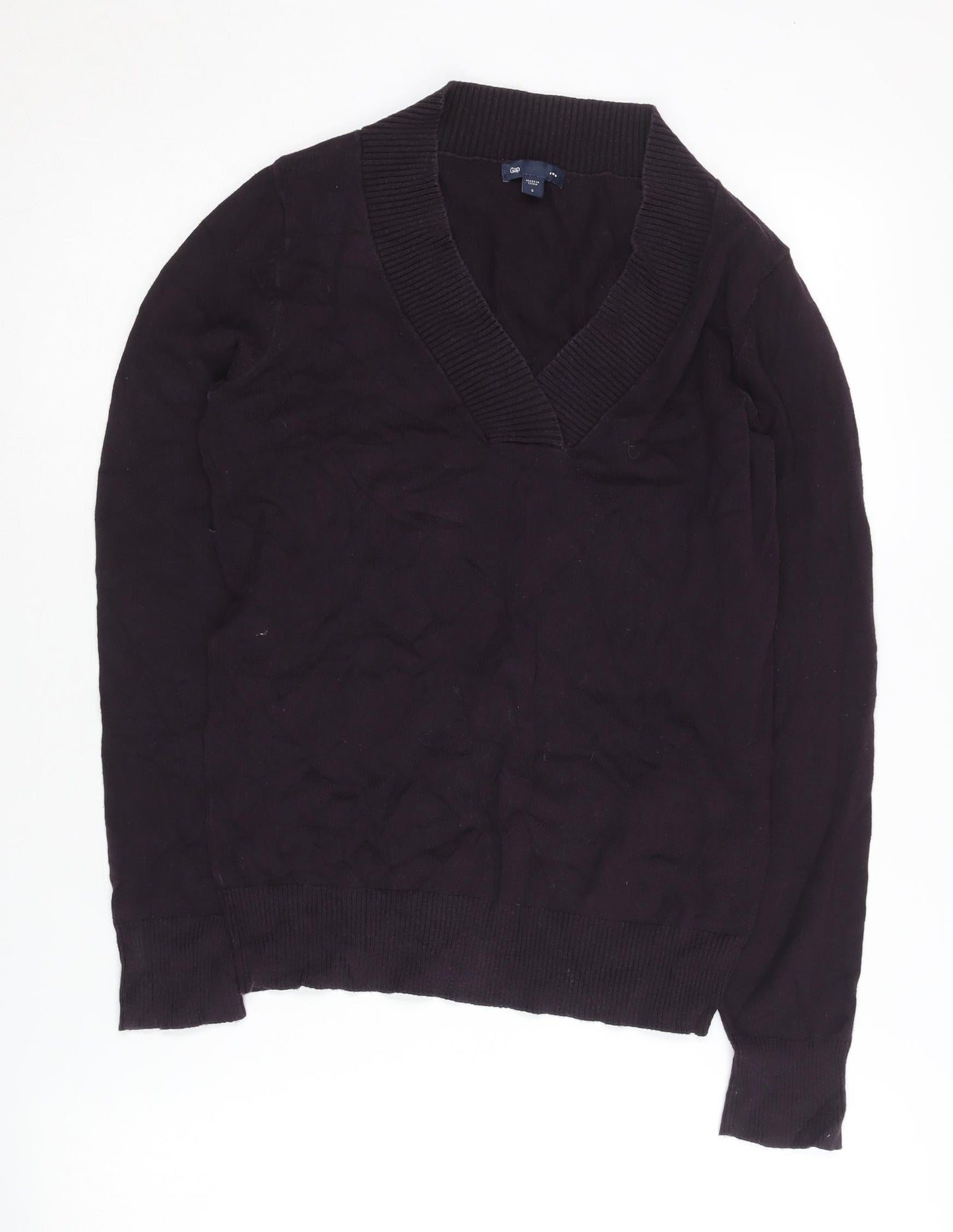 Gap Women's Black Pullover Jumper Size S V-Neck