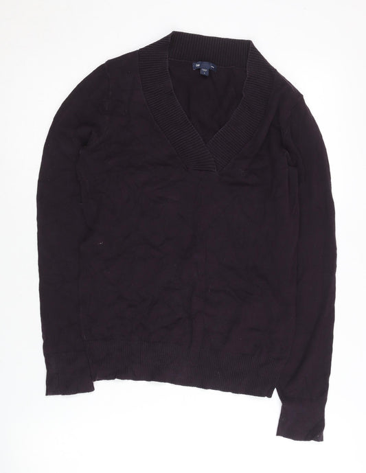 Gap Women's Black Pullover Jumper Size S V-Neck