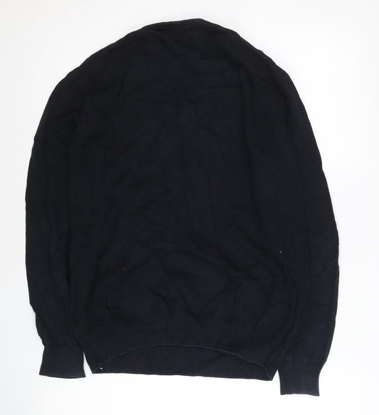 Charles Tyrwhitt Men's Black Medium V-Neck Pullover Jumper