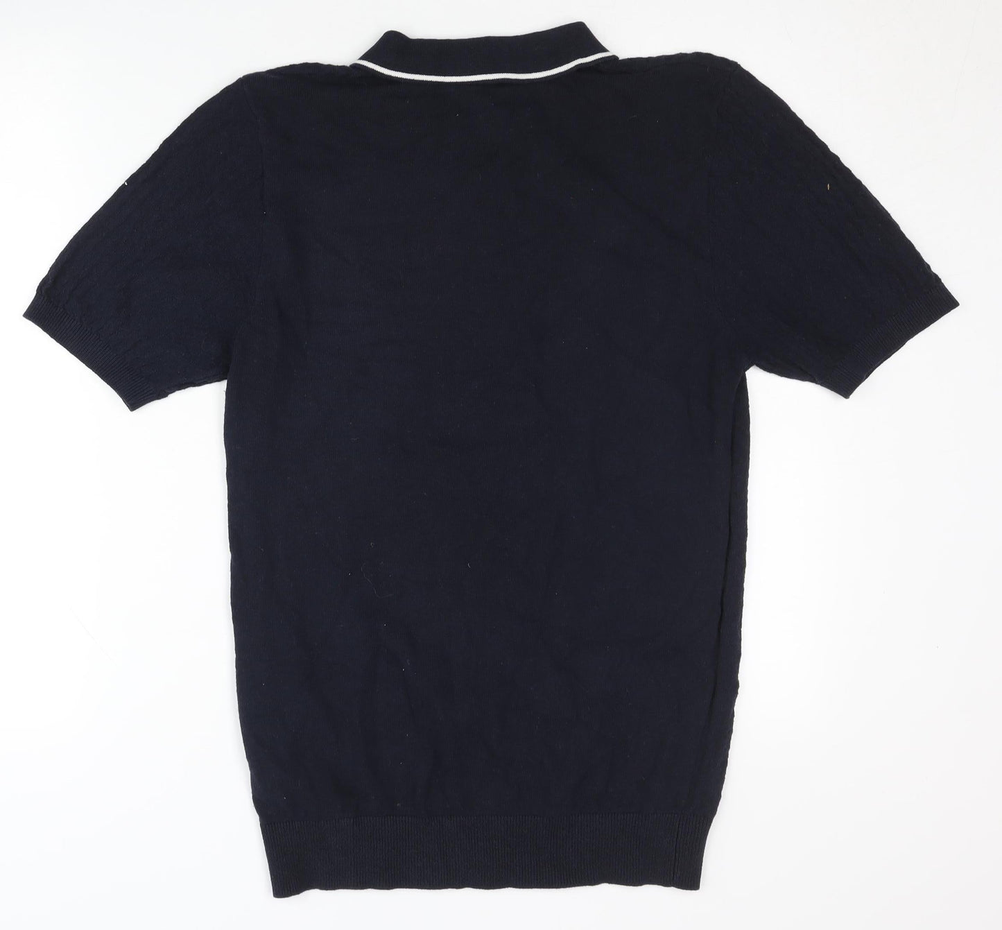 Threadbare Men's Black Polo Shirt - Medium, Cotton Blend