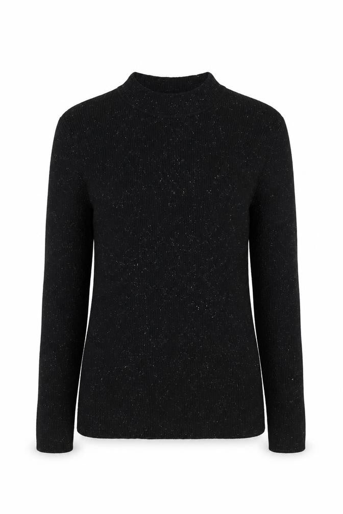 Front view of Ted Baker Women's Black Mock Neck jumper M