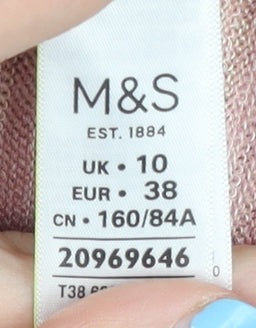 Marks and Spencer Women's Pink 3/4 Sleeve Jumper