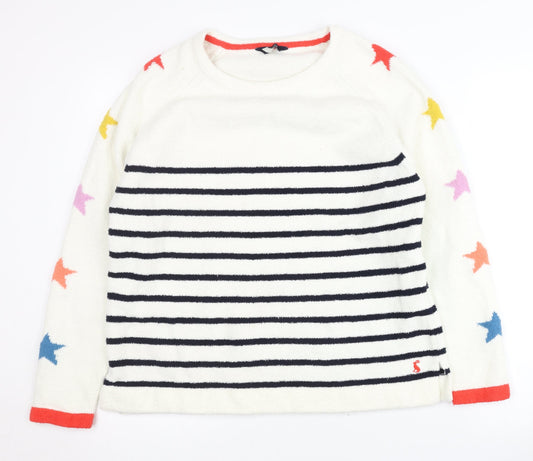 Joules Women's Multicoloured Pullover Jumper, Size 14