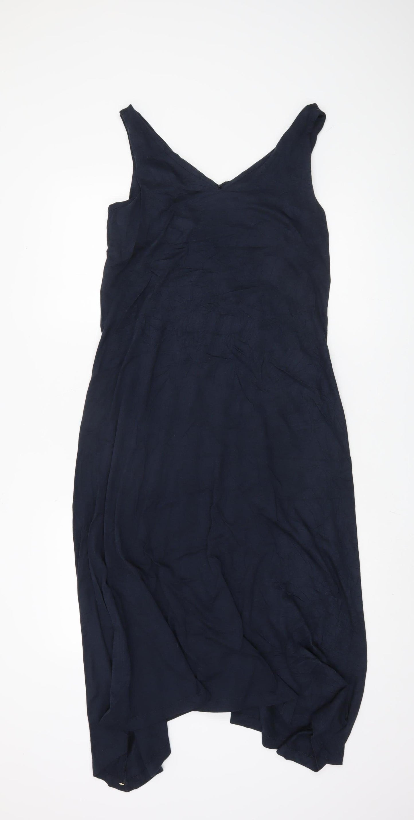 BAM Women's Blue V-Neck Dress Size 10 Sleeveless