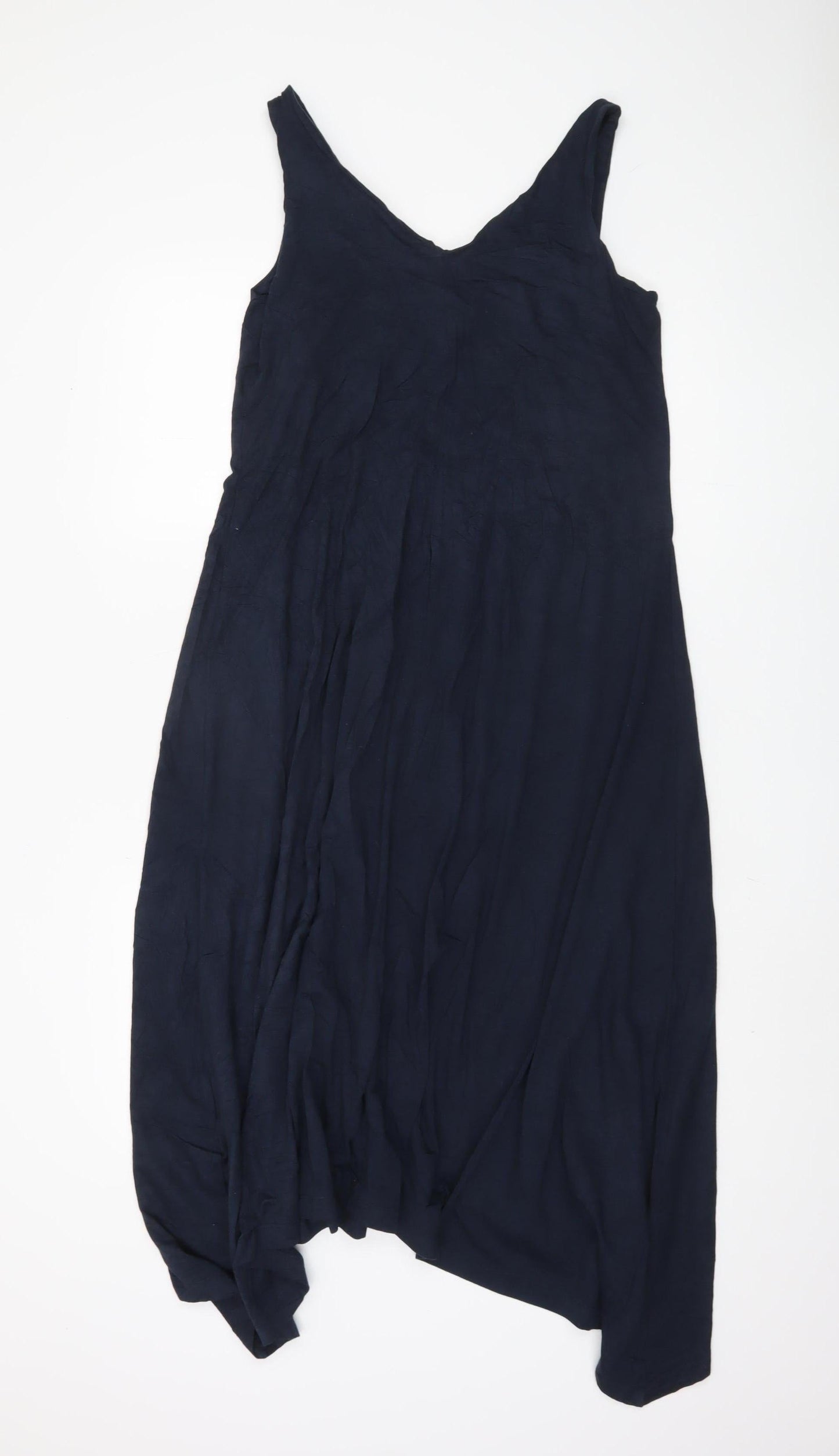 BAM Women's Blue V-Neck Dress Size 10 Sleeveless