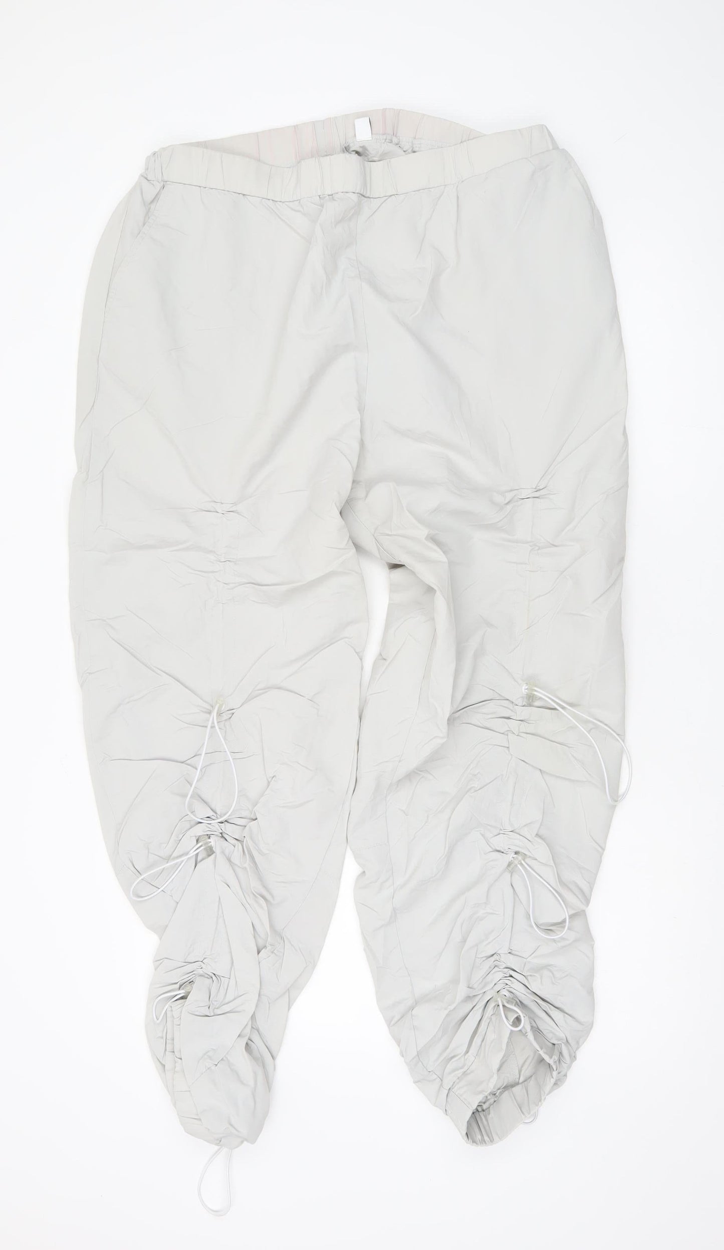 Collusion Women's Grey Cargo Trousers Size 18