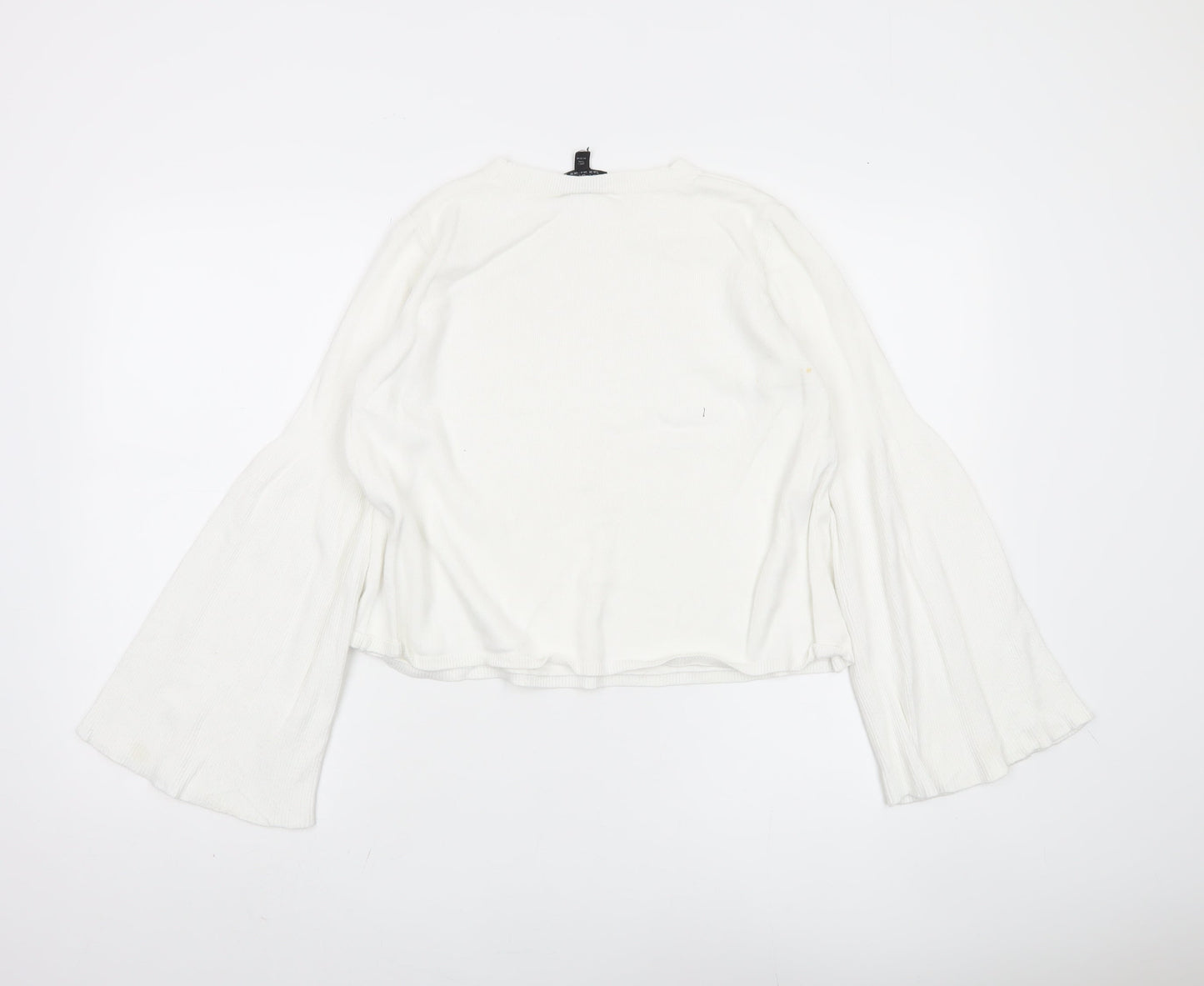 Topshop White Pullover Jumper UK 10 Women