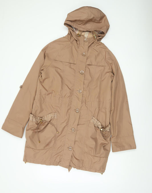 Joules Women's Brown Parka Jacket Size 10