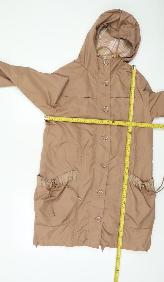 Joules Women's Brown Parka Jacket Size 10