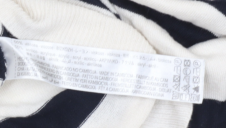 Zara Women Multicoloured Striped Pullover Jumper Size 12