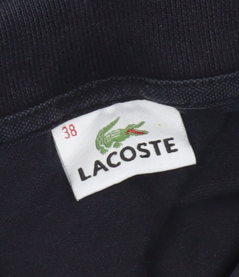 Lacoste Women's Black Polo Shirt Size 10 Short Sleeve Casual