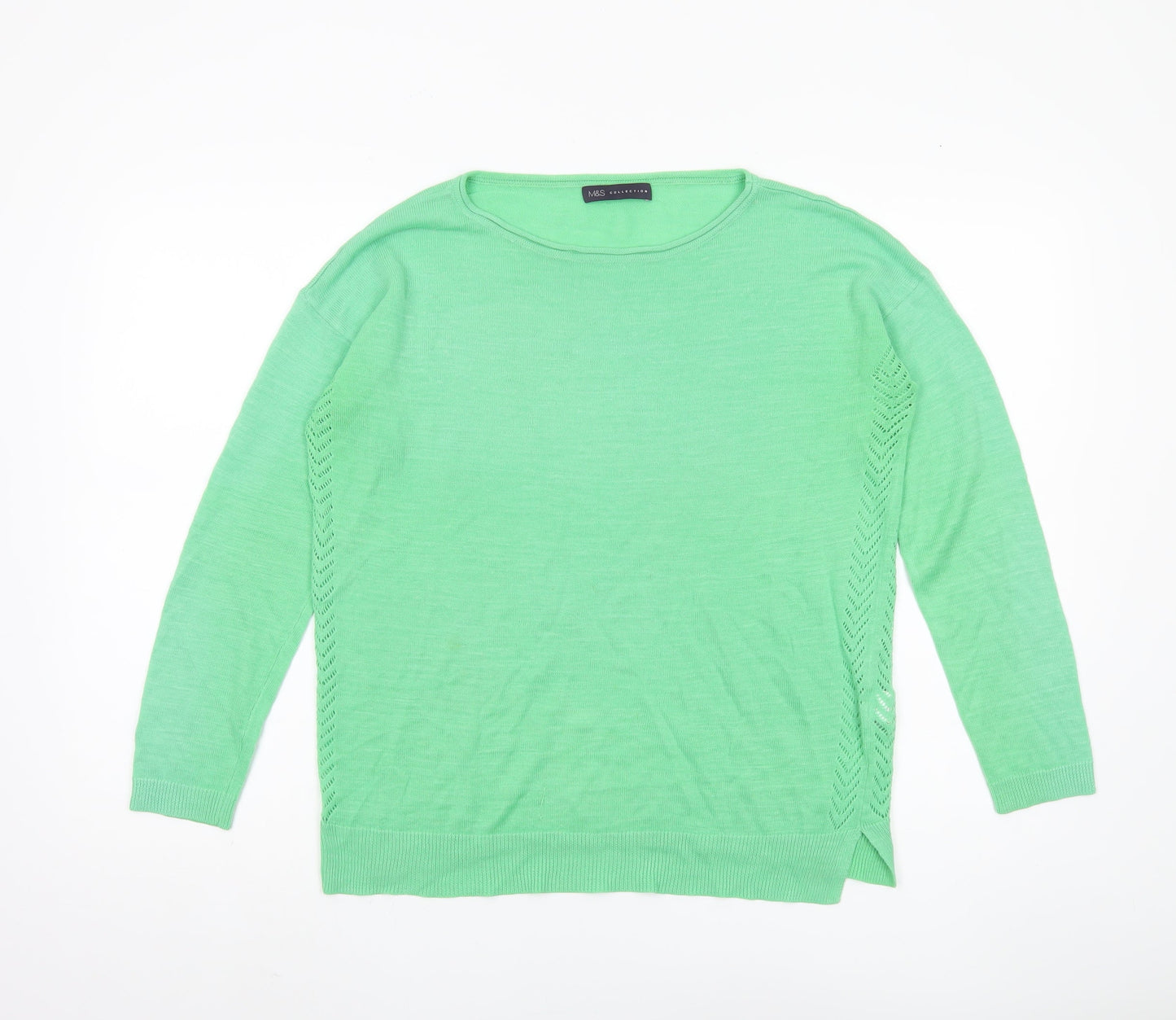 Marks and Spencer Green Pullover Jumper, Size 14