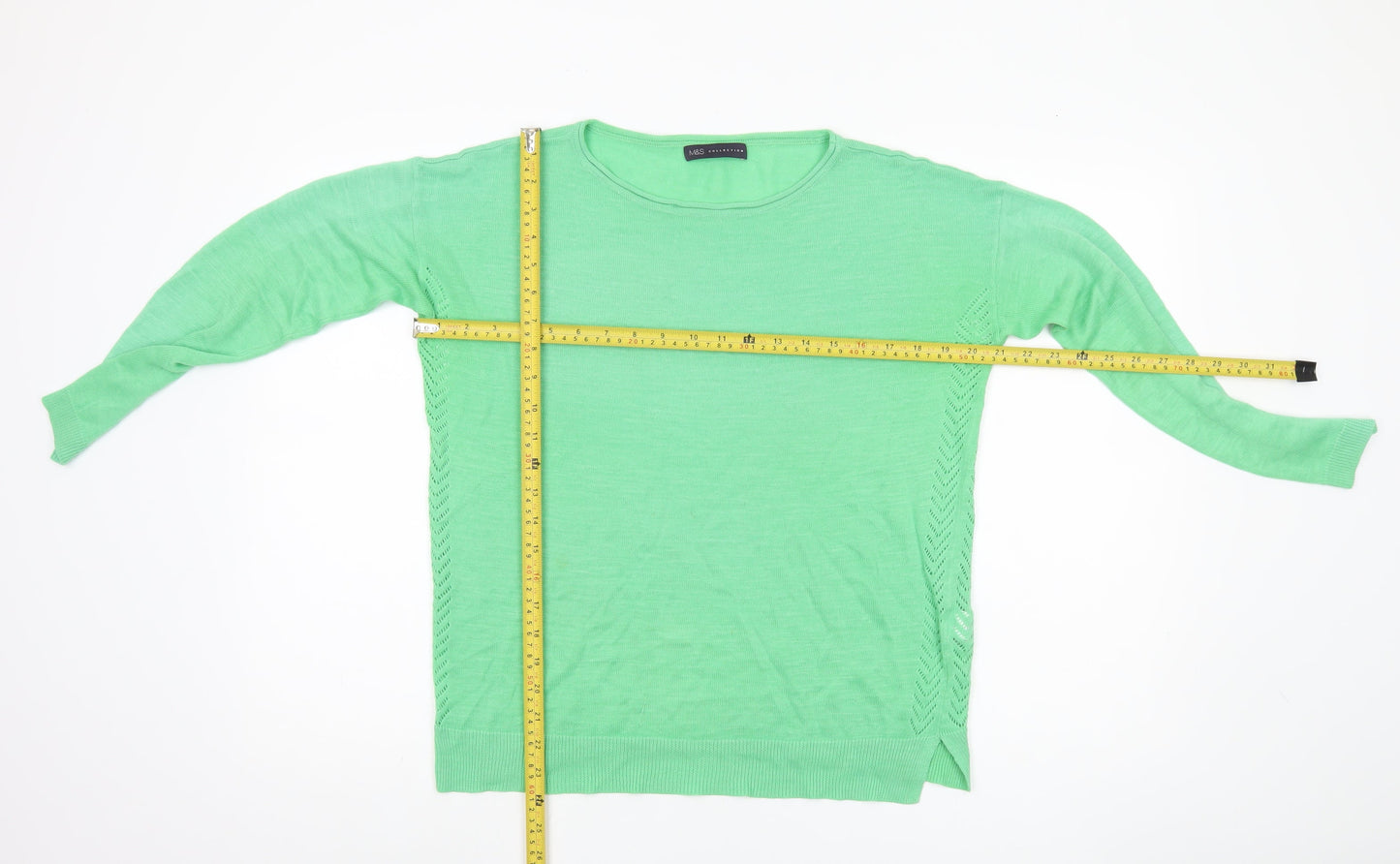 Marks and Spencer Green Pullover Jumper, Size 14