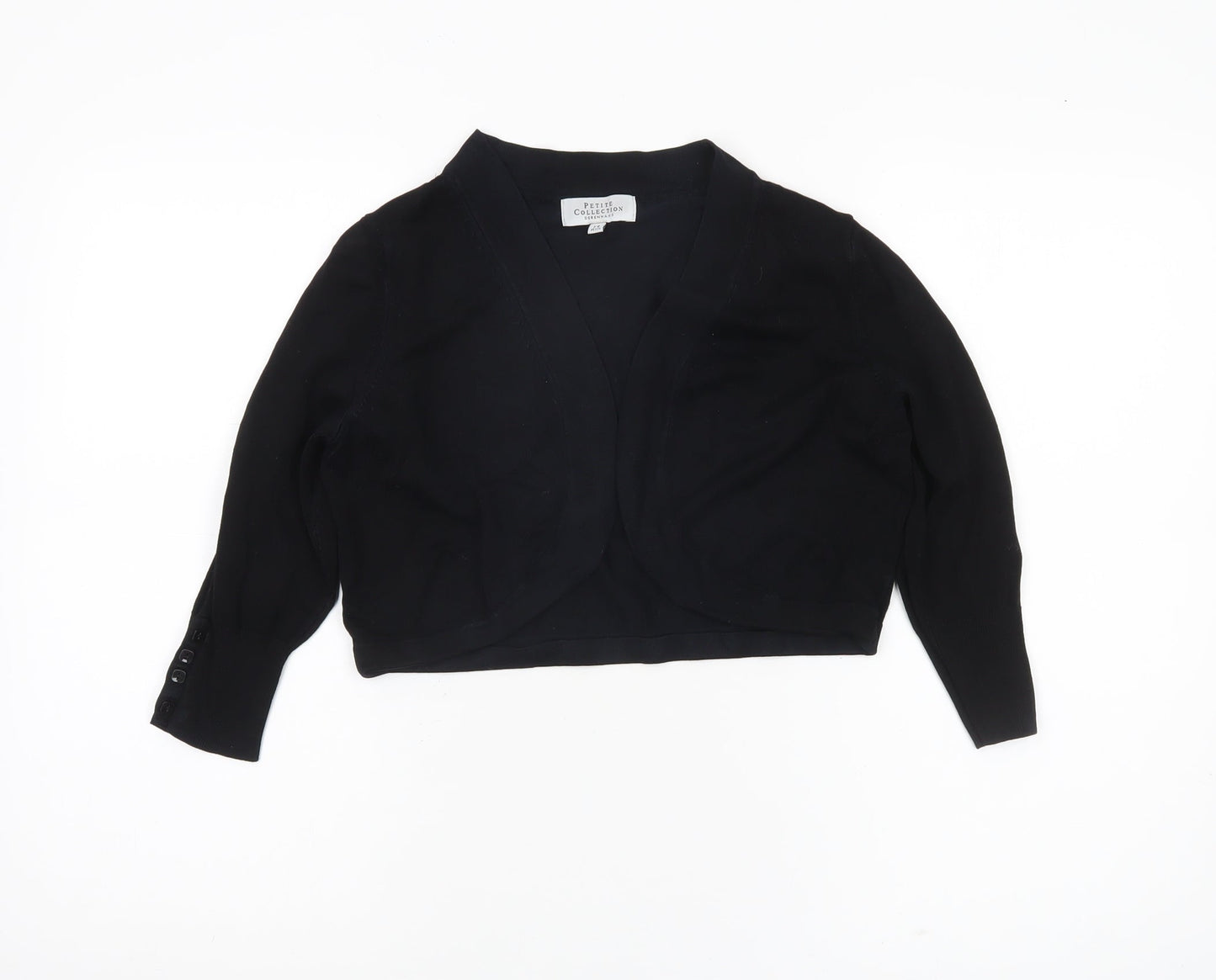 Debenhams Womens Black Cardigan Size 14 Petite