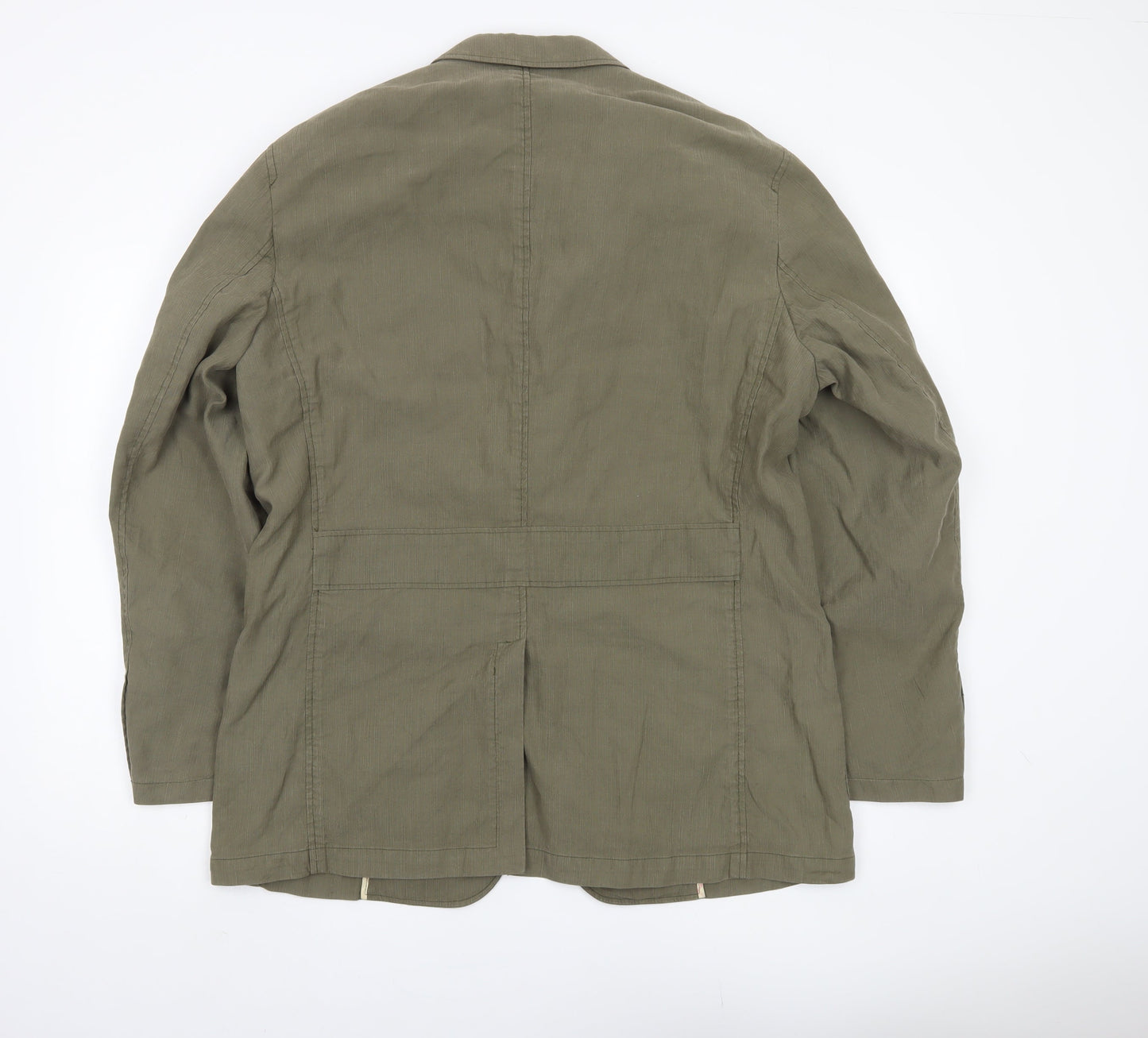 Barbour Men's Green Blazer, L, Single-Breasted