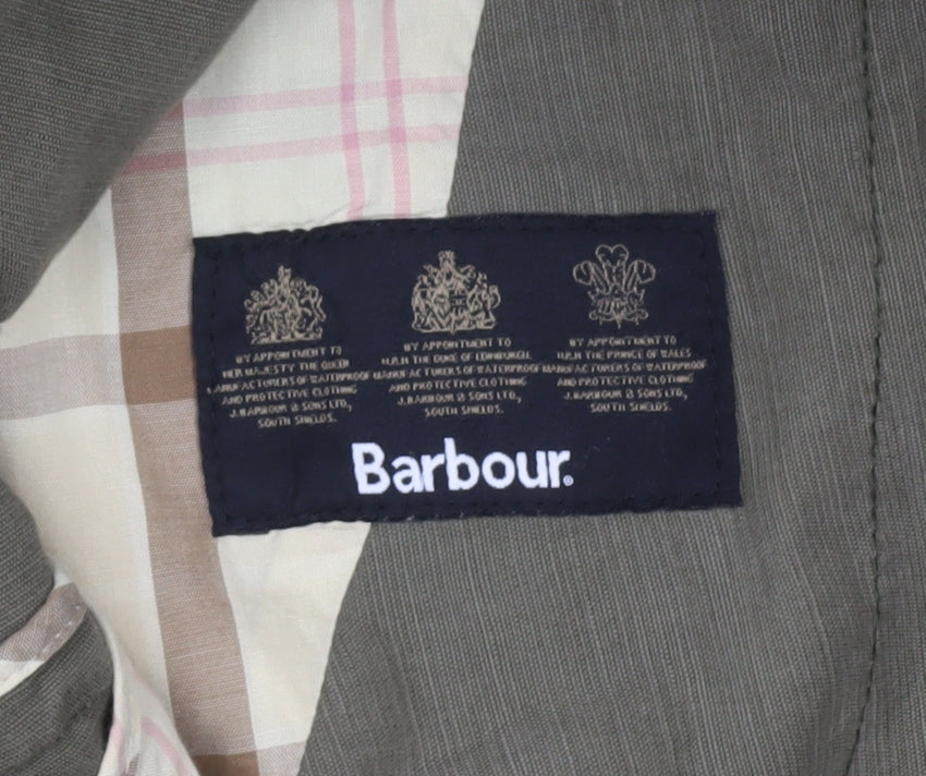 Barbour Men's Green Blazer, L, Single-Breasted