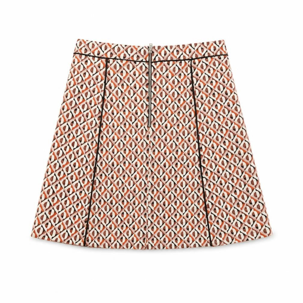 Front view of Cooperative Women's Multicoloured Pleated Short Skirt S