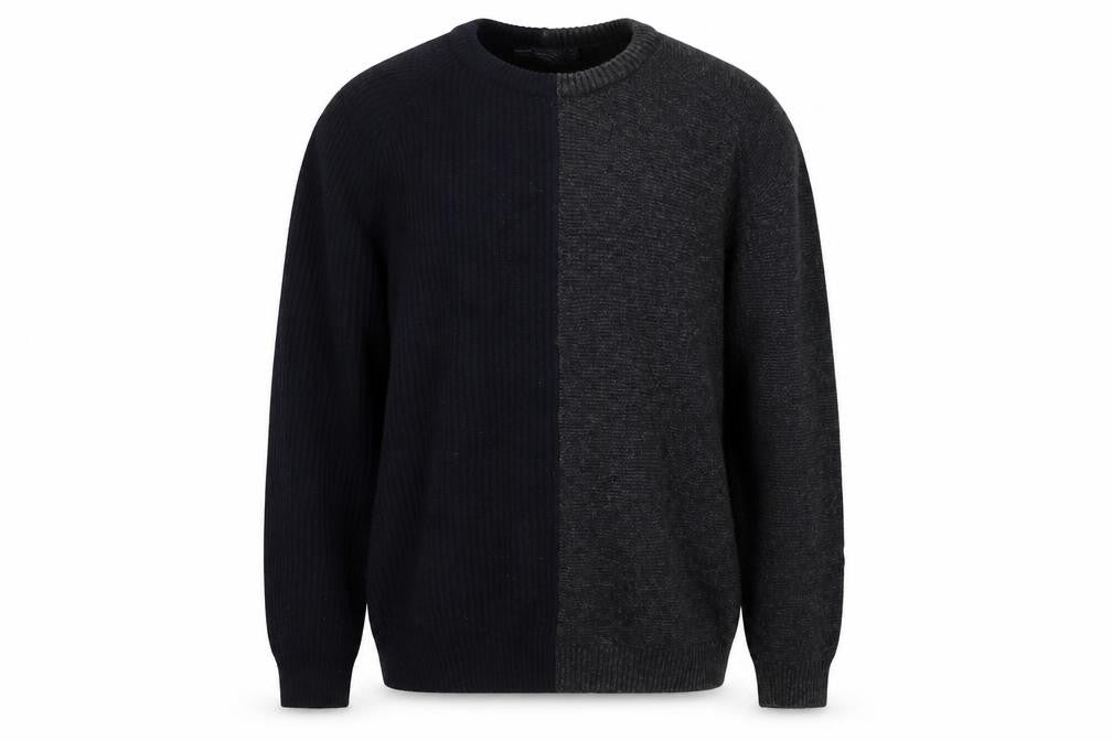 Front view of French Connection Men's Black Grey jumper M