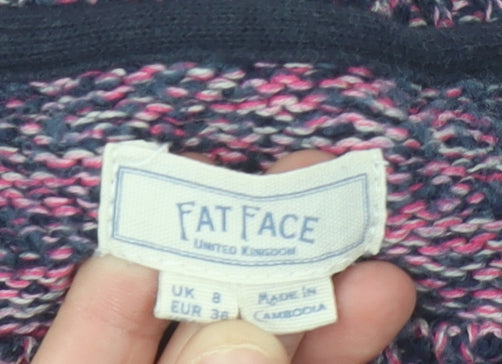Fat Face Womens Multicoloured Chunky Knit Jumper UK 8