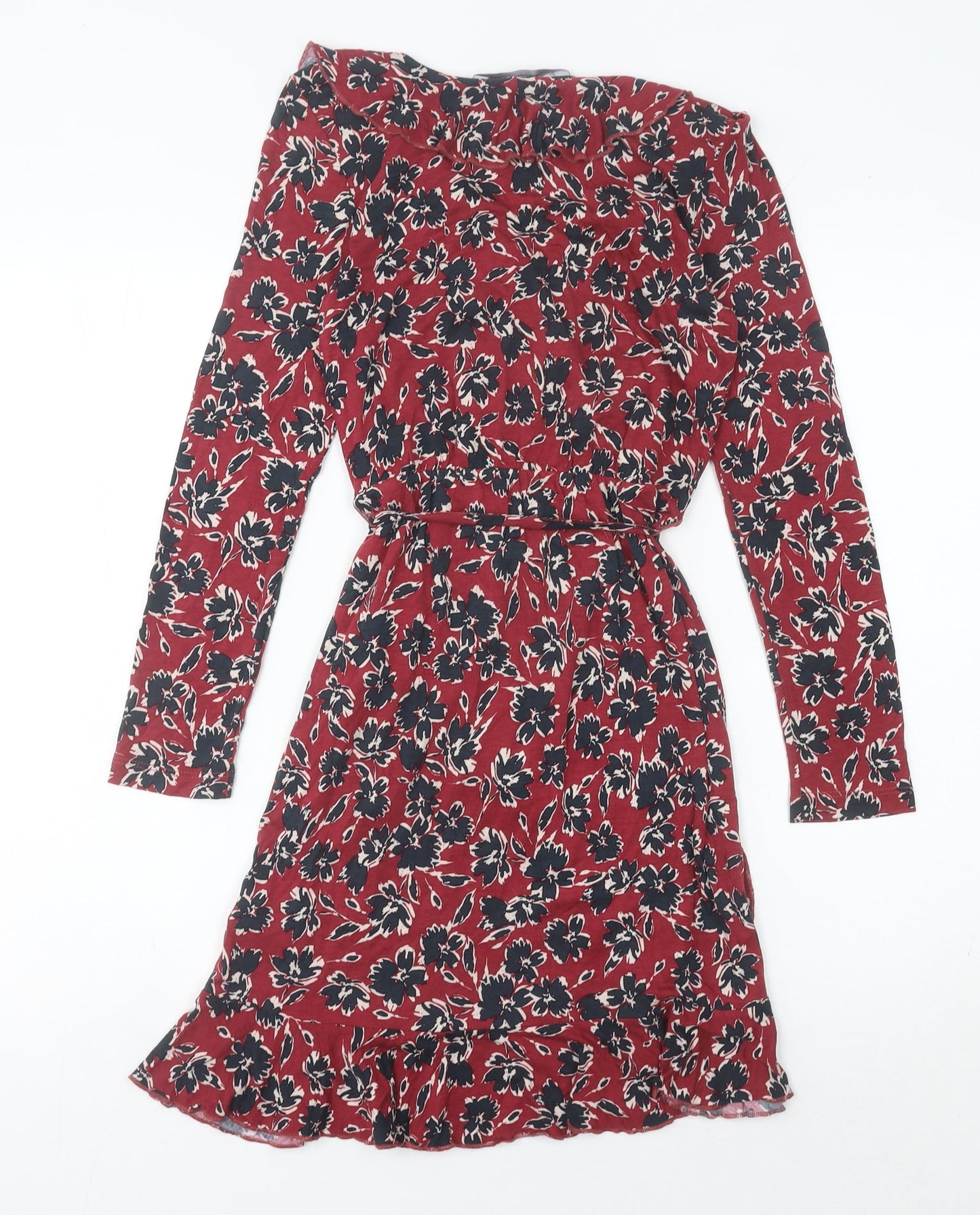 French Connection Women's Red Wrap Dress Size 6