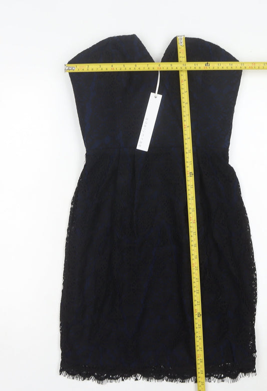 Adelyn Rae Women's Black Sheath Strapless Dress, Size S