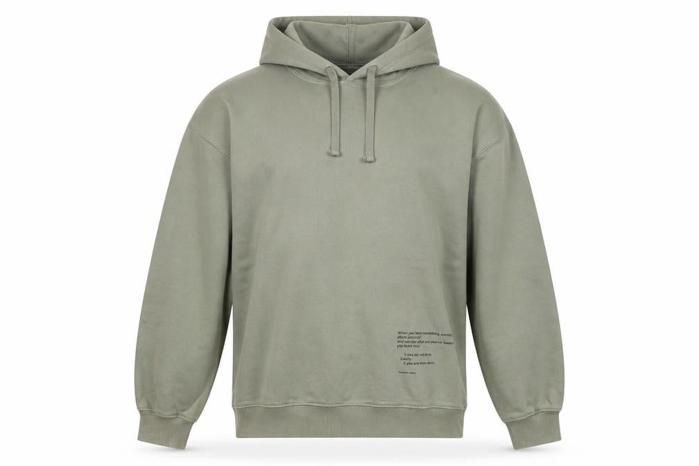 H&M Men's Green Regular Fit Pullover Hoodie S