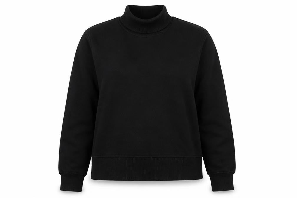 Zara Women's Black Mock Neck Sweatshirt Size 12