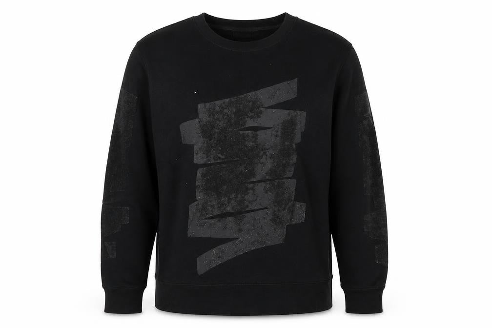 H&M Unisex Adults Black Pullover Sweatshirt L