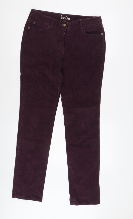 Boden Women's Purple Corduroy Trousers Size 2XL