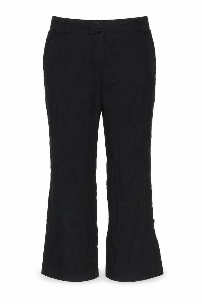 Marks and Spencer Black Womens Flared Trousers Size 12
