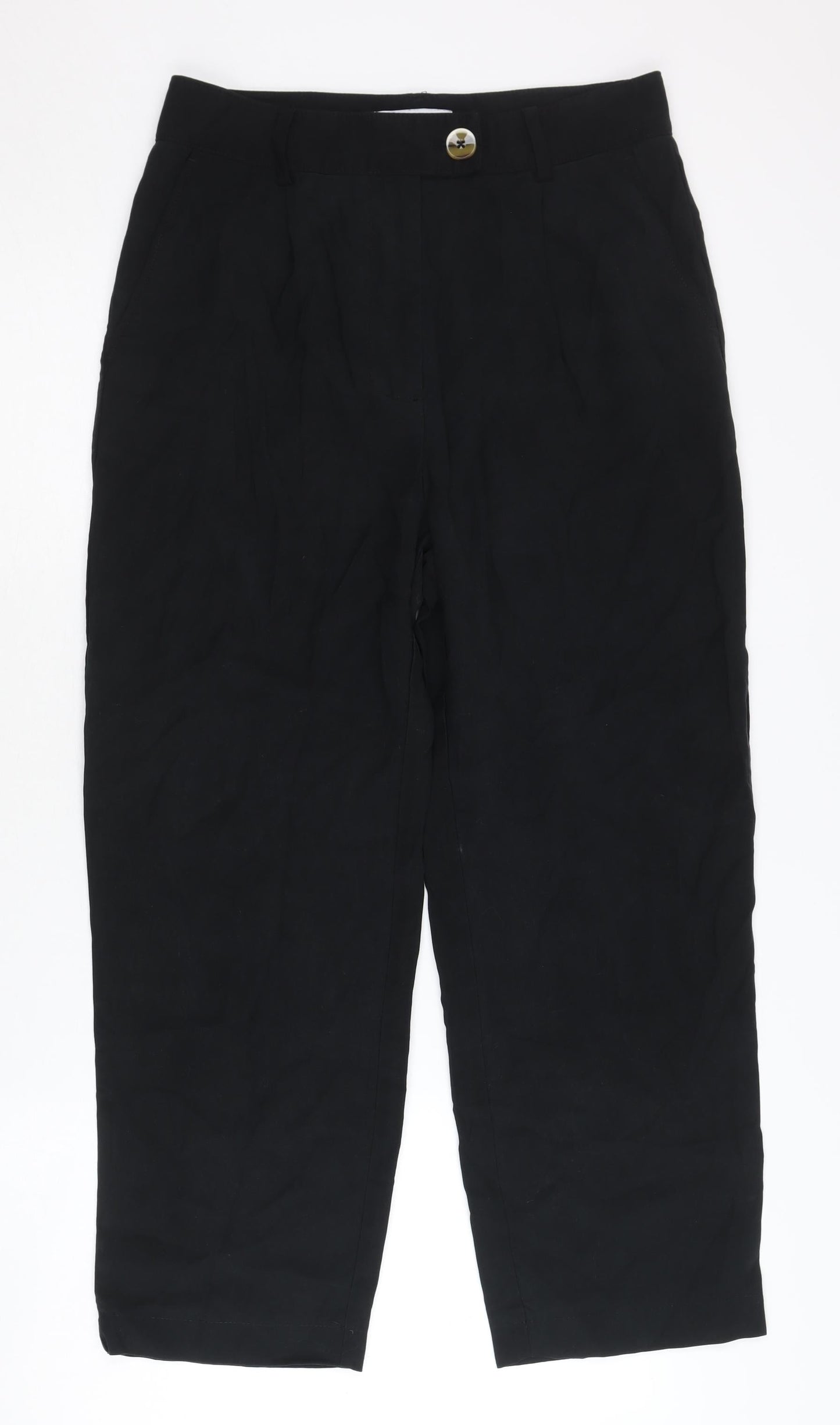 MNG Women's Black Straight Leg Trousers - Size 8