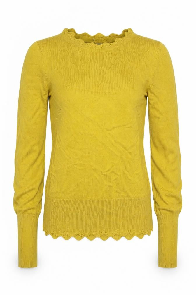 Oasis Women's Yellow XS Long Sleeve Knit Jumper