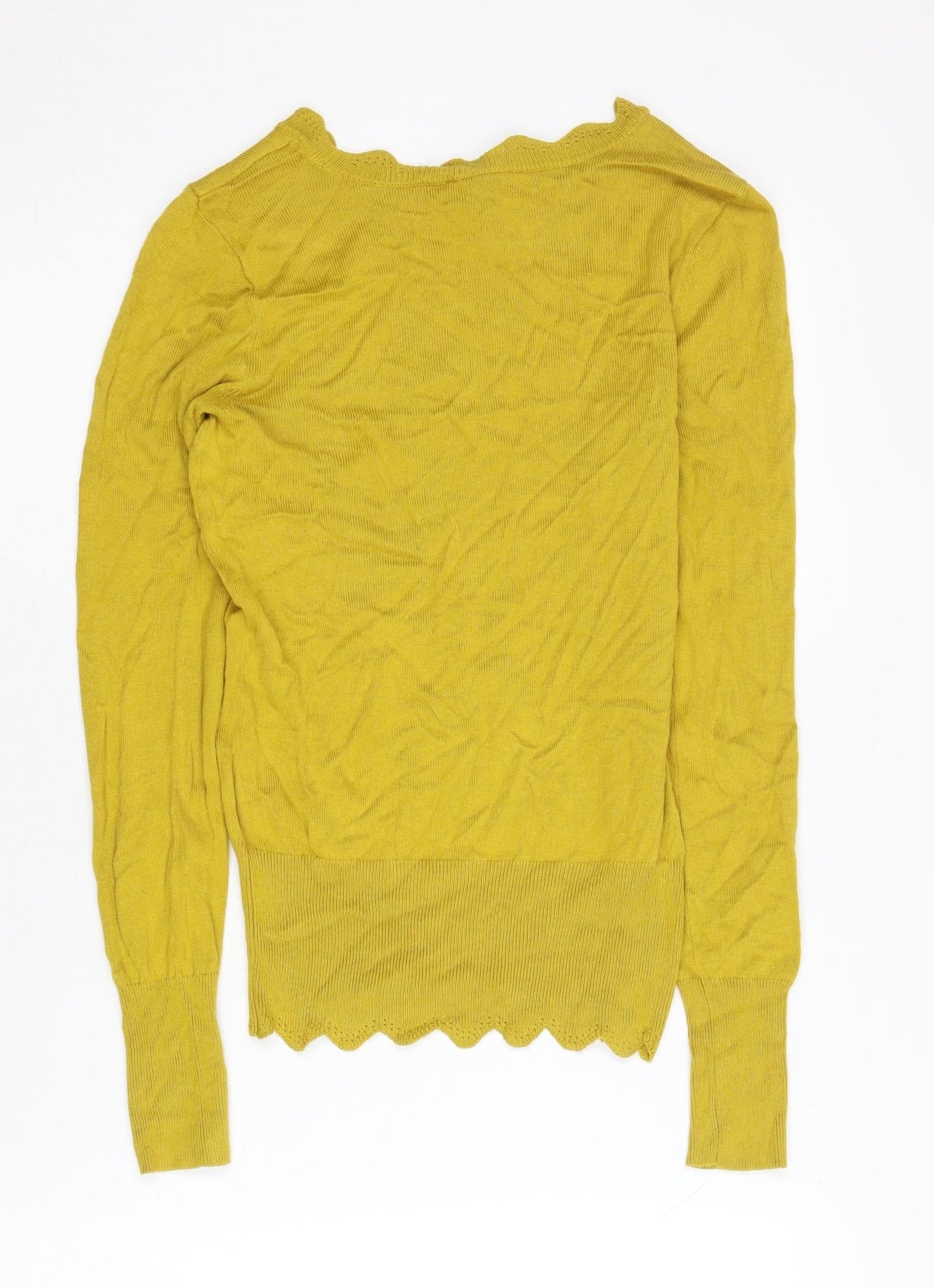Oasis Women's Yellow XS Long Sleeve Knit Jumper