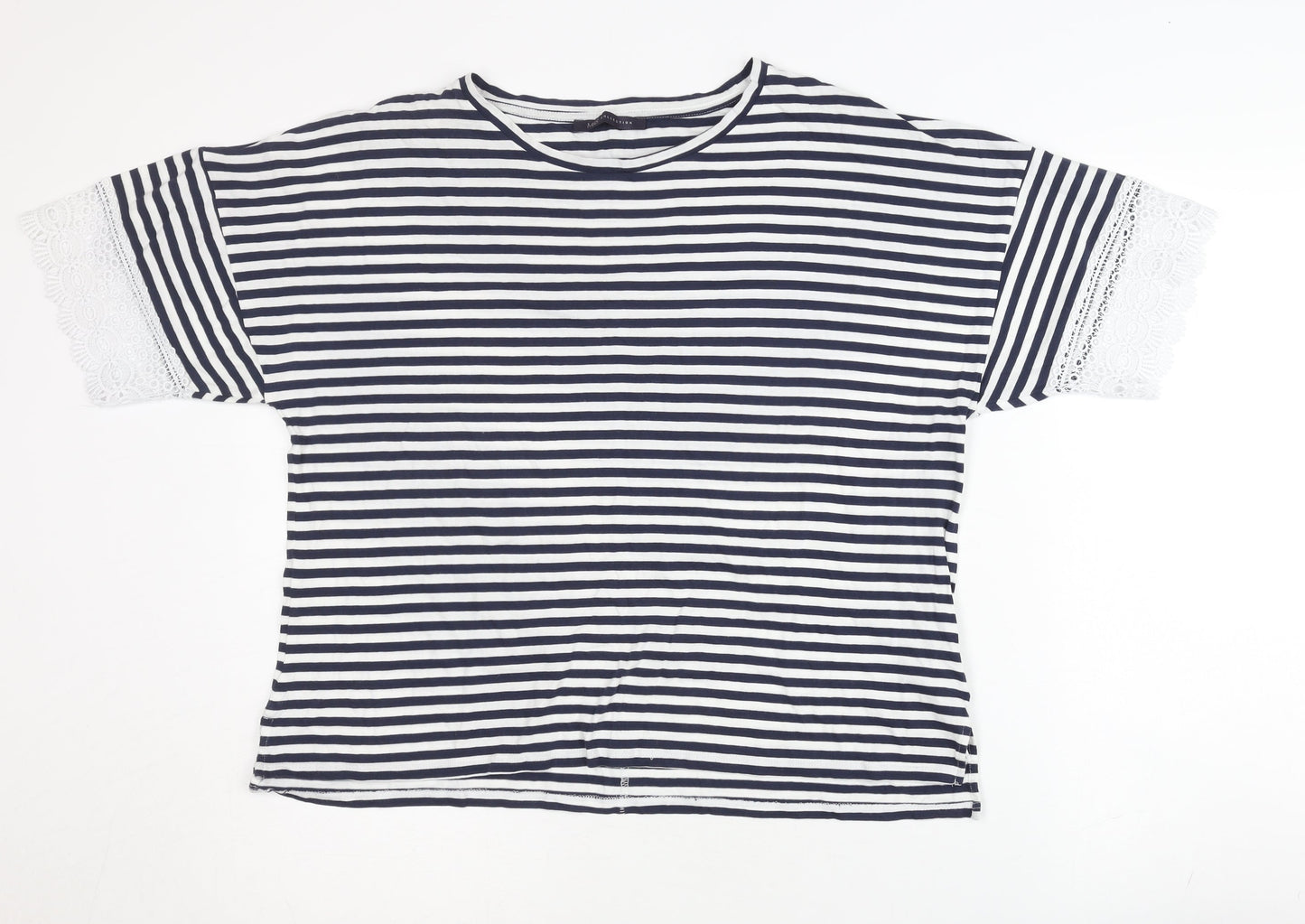 Marks and Spencer Women's Striped T-Shirt, Size 14