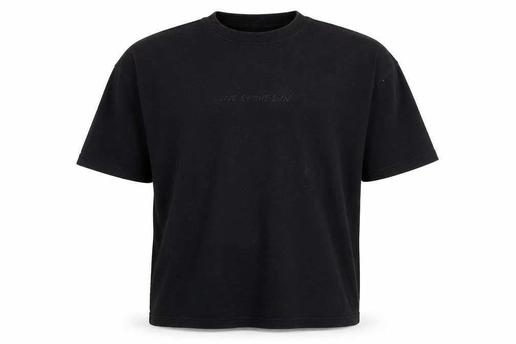 Pull&Bear Men's Black Relaxed Fit T-Shirt - L