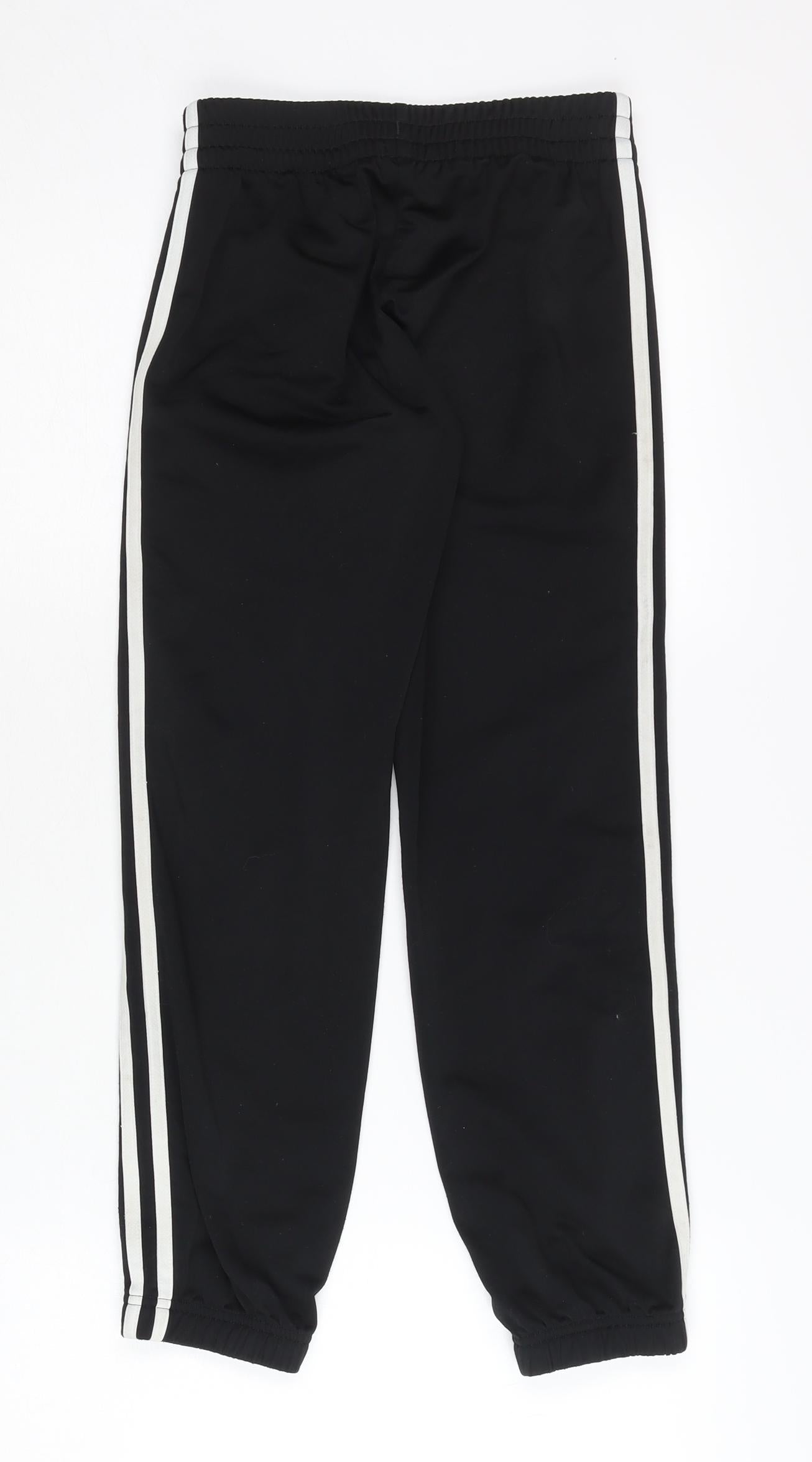 Adidas Boys Black Jogger Trousers 7-8 Years