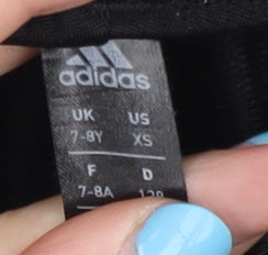 Adidas Boys Black Jogger Trousers 7-8 Years