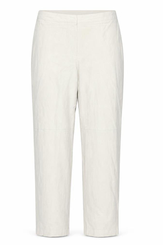 Front view of Louis Charles Women's Ivory Trousers, size 16, Polyester