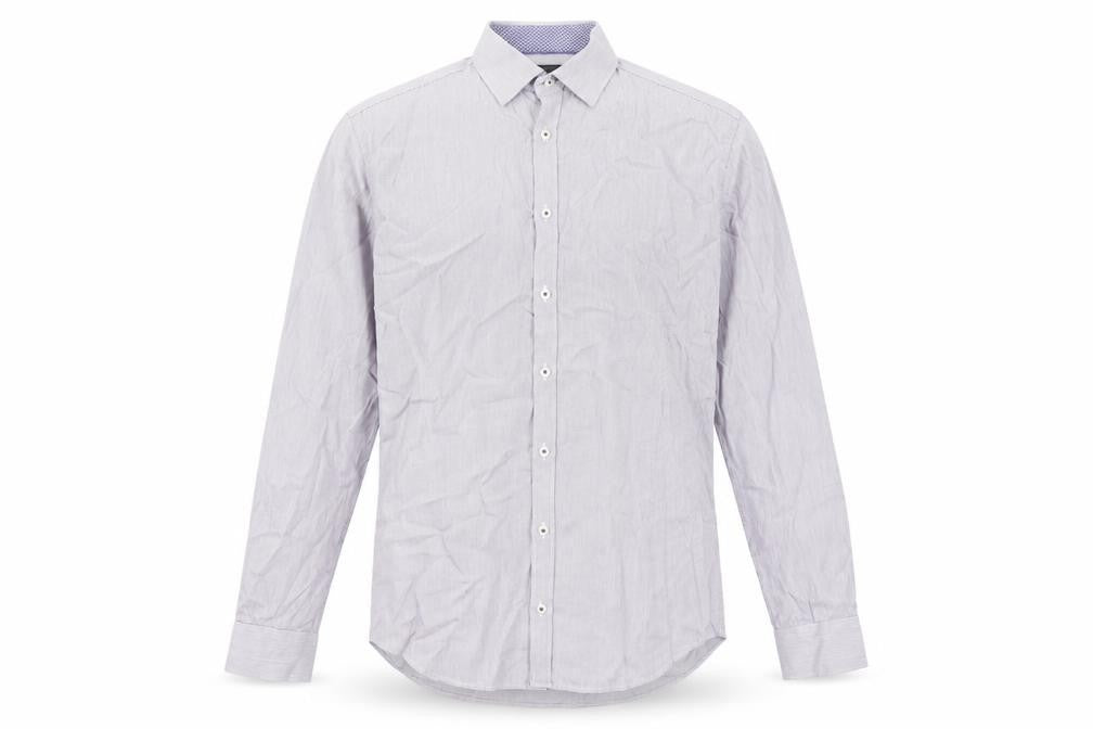 Marks and Spencer Men's Striped Shirt, M, Multicoloured