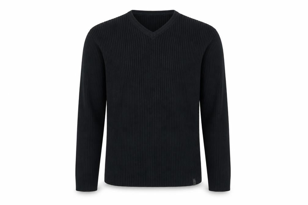 Front view of Next Men's Black Cotton jumper -, size L