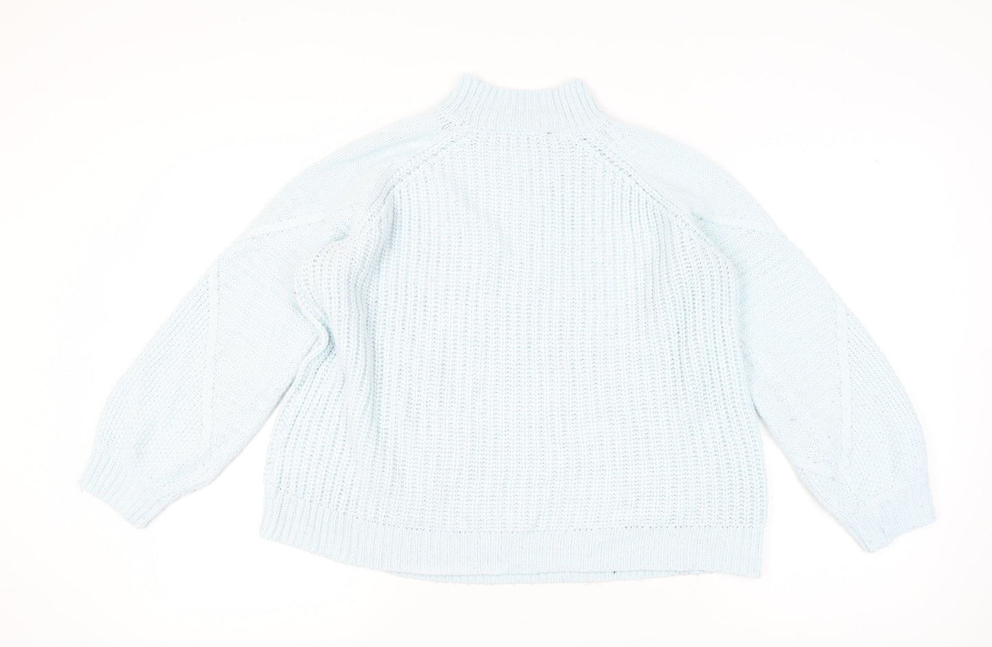 Dorothy Perkins Womens Blue Cable-Knit Pullover
