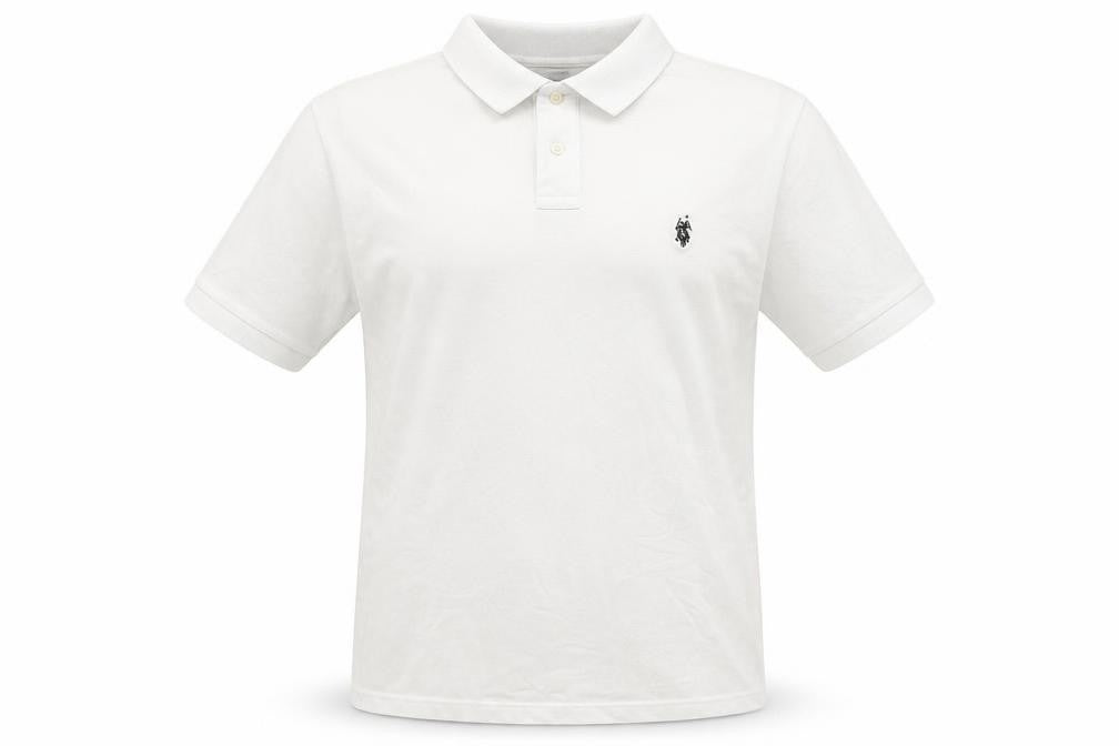 U.S. Polo Assn. Men's White Polo Shirt, Size L, Breathable