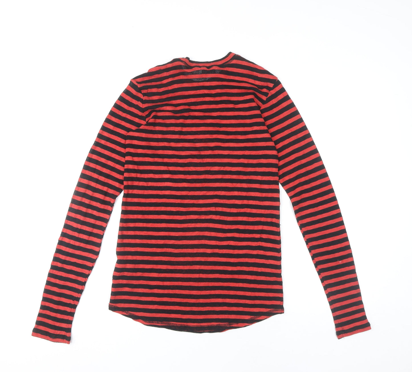 Women's & Other Stories Red Black Stripe T-Shirt Size 10