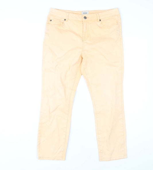 White Stuff Beige Straight Women's Jeans Size 14